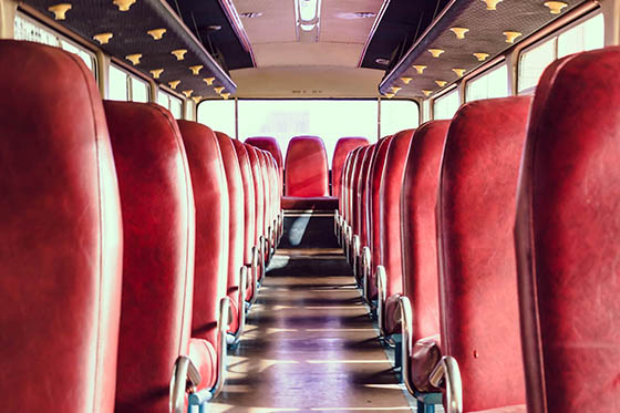 modern charter bus